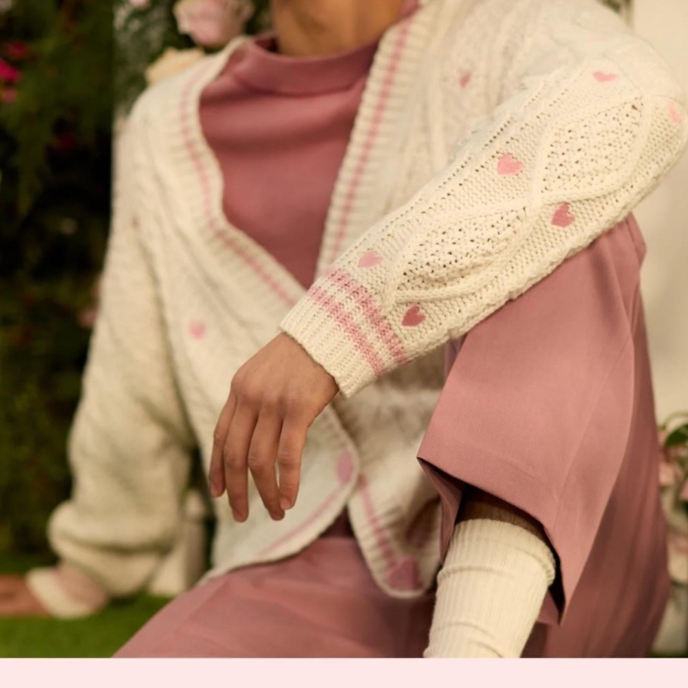 💕Taylor Swift Lover Cardigan | Limited Edition | M/L Size | Pink Hearts